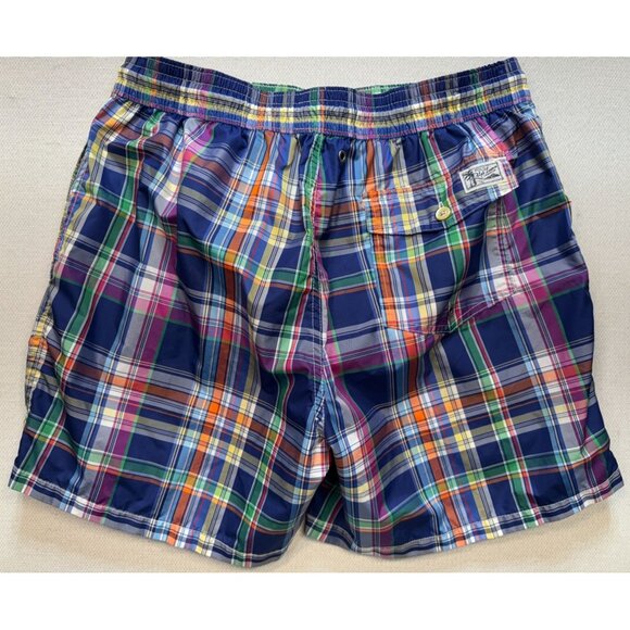 Polo Ralph Lauren Men's Traveller Swim Short Cruise Plaid Sz XL Multi Lightweigh - Picture 2 of 15